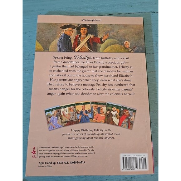 American Girl BOOK Happy Birthday Felicity Pleasant Company 1774 Story Paperback - Picture 2 of 8